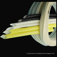 Aísle los tubos del protector del alambre de la manga de la fibra de vidrio del silicón
